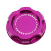 Car Modified Stainless Steel Oil Cap Engine Tank Cover for Honda, Size: 5.6 x 3.2cm(Purple)