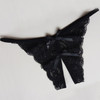 3 PCS Sexy Opening Crotch Panties Flower Lace Briefs Thongs(Black)