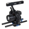 PULUZ Camera Cage Handle Stabilizer for Sony A7 & A7S & A7R, A7R II & A7S II, A7RIII & A7 III, Panasonic Lumix DMC-GH4(Blue)