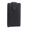 Vertical Flip Magnetic Snap Leather Case for Microsoft Lumia 435(Black)