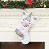 Christmas Stocking Gift Bag Unicorn Pattern Gift Bag Large Candy Bag Christmas Pendant, Specification: Without Light