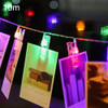 10m Photo Clip LED Fairy String Light, 80 LEDs 3 x AA Batteries Box Chains Lamp Decorative Light for Home Hanging Pictures, DIY Party, Wedding, Christmas Decoration