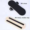 Surfing Ski Balance Board Roller Wooden Yoga Board, Specification: 05A Black Sand