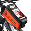 WEST BIKING 2.5L Bicycle Front Beam Mobile Phone Touch Screen Hard Shell Bag(Orange)