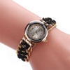 Sloggi 377 Women Knitting Rope Chain Quartz Wrist Watch(Black)