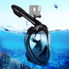 PULUZ 260mm Tube Water Sports Diving Equipment Full Dry Snorkel Mask for GoPro HERO10 Black / HERO9 Black / HERO8 Black / HERO7 /6 /5 /5 Session /4 Session /4 /3+ /3 /2 /1, Insta360 ONE R, DJI Osmo Action and Other Action Cameras, S/M Size(Black)