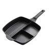 3 In 1 Multifunctional Steak Frying Pan Breakfast Pan Non-Stick Pan(Black)