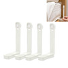 5 Sets Bed Sheet Holder Household Invisible Seamless Anti-skid Clip Quilt Bed Sheet Buckle(White)