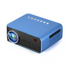 T4 Same Screen Version 1024x600 1200 Lumens Portable Home Theater LCD Projector, Plug Type:US Plug(Blue)