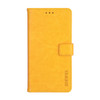 For Huawei P40 idewei Crazy Horse Texture Horizontal Flip Leather Case with Holder & Card Slots & Wallet(Yellow)