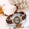 Sloggi 377 Women Knitting Rope Chain Quartz Wrist Watch(Dark Brown)
