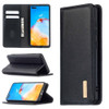 For Huawei P40 2 in 1 Detachable Magnetic Horizontal Flip Genuine Leather Case with Holder & Card Slots & Wallet(Black)