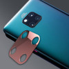 2 PCS 10D Full Coverage Mobile Phone Metal Rear Camera Lens Protection Ring Cover for Huawei Mate 20 Pro(Rose Gold)