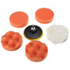 7 in 1 Buffing Pad Set Thread Auto Car Polishing Pad Kit for Car Polisher, Size:6 inch