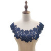 Navy Lace Collar Three-dimensional Hollow Embroidered Fake Collar DIY Clothing Accessories, Size: About 45 x 26cm