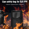 STARTRC 1109448 Flight Glasses V2 Battery Fireproof Explosion-proof Storage Bag for DJI FPV(Black)