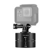 PULUZ 360 Degrees Panning Rotation 120 Minutes Time Lapse Stabilizer Tripod Head Adapter for GoPro HERO10 Black / HERO9 Black / HERO8 Black / HERO7 /6 /5 /5 Session /4 Session /4 /3+ /3 /2 /1, Xiaoyi and Other Action Cameras