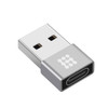 HAWEEL USB-C / Type-C Female to USB 2.0 Male Aluminum Alloy Adapter, Support Charging & Transmission Data