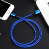 4 PCS 2.4A USB-C / Type-C to USB Braided Fast Charging Sync Data Cable, Length: 2m (Blue)