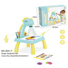 Children Multifunctional Projection Painting Toy Writing Board, wthout Watercolor Pen, Style: Dinosaur Blue