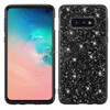 Glitter Powder Shockproof TPU Protective Case for Galaxy S10 (Black)