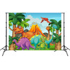 2.1m x 1.5m Dinosaur World Cartoon Photo Shoot Scene Photography Background Cloth(W102)