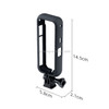 PVC Plastic Protective Frame Mount Cage with Tripod Base Adapter for Insta360 One X2 (Black)