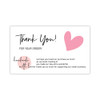 200 PCS Coated Paper Thank You Card Gift Card Packaging English Card(Q21)