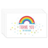 200 PCS Coated Paper Thank You Card Gift Card Packaging English Card(Q11)