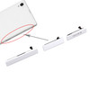 SIM Card Cap + USB Data Charging Port Cover + Micro SD Card Cap Dustproof Block Set for Sony Xperia Z1 / L39h / C6903(White)