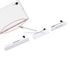 SIM Card Cap + USB Data Charging Port Cover + Micro SD Card Cap Dustproof Block Set for Sony Xperia Z1 / L39h / C6903(White)