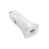 YS-2 PD 20W USB-C / Type-C Interface Car Fast Charger for iPhone Series / iPad Series(White)