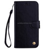 Business Style Oil Wax Texture Horizontal Flip Leather Case for Huawei Honor 8X, with Holder & Card Slots & Wallet(Black)