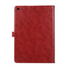 Crazy Horse Texture Horizontal Flip Leather Tablet Case with Buckle & Holder & Card Slots & Wallet & Photo Frame For iPad 10.2 2021 2020 2019 / 10.5(Wine Red)