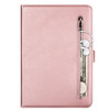 For iPad Pro 12.9(2020) / Pro 12.9(2018) Tablet Fashion Calf Texture Zipper Horizontal Flip Leather Tablet Case with Stand & Card Slots & Wallet & Wake-up / Sleep Function(Rose Gold)