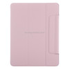 Horizontal Flip Ultra-thin Double-sided Clip Fixed Buckle Magnetic PU Leather Tablet Case With Three-folding Holder & Sleep / Wake-up Function For iPad Pro 12.9 inch (2020)(Rose Gold)