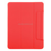 Horizontal Flip Ultra-thin Double-sided Clip Fixed Buckle Magnetic PU Leather Tablet Case With Three-folding Holder & Sleep / Wake-up Function For iPad Pro 12.9 inch (2020)(Red)