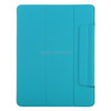 Horizontal Flip Ultra-thin Double-sided Clip Fixed Buckle Magnetic PU Leather Tablet Case With Three-folding Holder & Sleep / Wake-up Function For iPad Pro 12.9 inch (2020)(Sky Blue)
