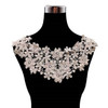 Apricot Lace Collar Three-dimensional Hollow Embroidered Fake Collar DIY Clothing Accessories, Size: About 45 x 26cm