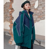 Ladies Loose Casual Harajuku Style Down Jacket (Color:Green Size:M)