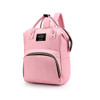 Mummy Bag Large Capacity Multifunctional Backpack Waterproof Baby Bottle Diaper Bag(Light Pink)