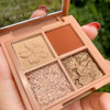 2 PCS NOVO Four-color Pearlescent Matte Eyeshadow Earth Color Eyeshadow Palette, Color:3#Romantic