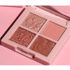 2 PCS NOVO Four-color Pearlescent Matte Eyeshadow Earth Color Eyeshadow Palette, Color:1#Coy Dish