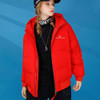 Winter Ladies Short Down Jacket Loose Casual Cold-proof Warm White Duck Down Coat (Color:Red Size:XXXL)