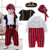 Male Baby Spring And Autumn Halloween Costume Pirate Captain Cute One-piece Suit, Size:80 Yards