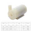 5 PCS Quiet Mini Horizontal Vertical Submersible Pump, Style: White Horizontal