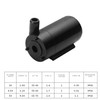 5 PCS Quiet Mini Horizontal Vertical Submersible Pump, Style: Black Horizontal