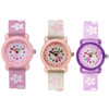 JNEW A335-86195 Children Cute Cartoon Waterproof Time Cognitive Quartz Watch(Sakura (Purple))