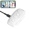 S86 Car Key Shape Multifunctional Bluetooth Selfie Video Remote Control(White)