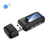 T11 2 In 1 USB Bluetooth 5.0 Transmitter And Receiver Audio Adapter With LCD Screen（Black）